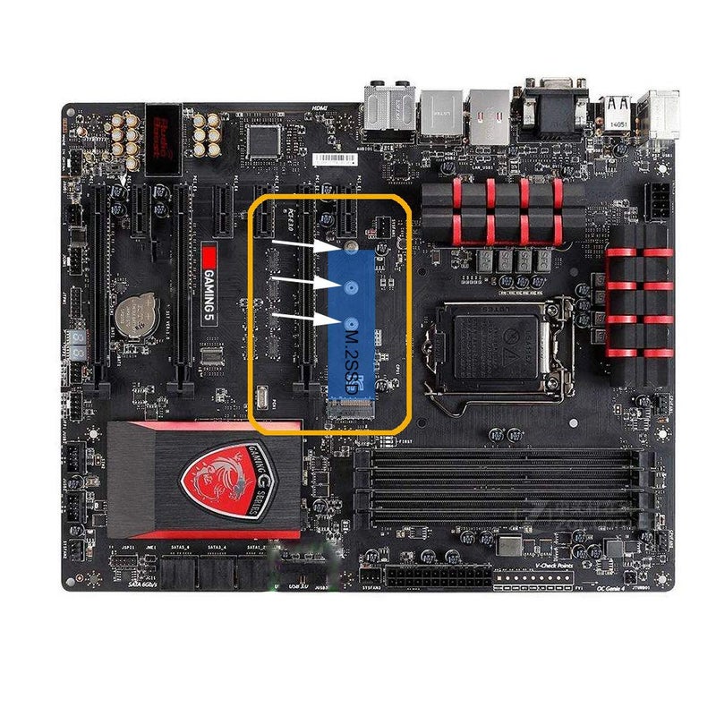 SGTKJSJS m.2 ssd Screws Kit, Nvme M2 Screws Suitable for Asus ASRock Gigabyte MSI Motherboard & Nvme SSD - Image 5